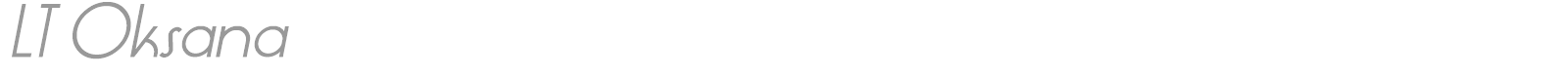 LT Oksana font preview